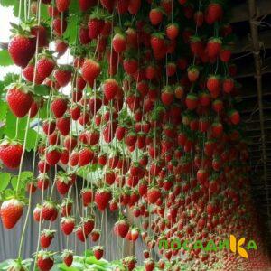 Клубника ампельная Анастасия купить по цене от 370р. в интернет-магазине «Посадика» с доставкой почтой в в Туапсее и по всей России – [изображение №1].