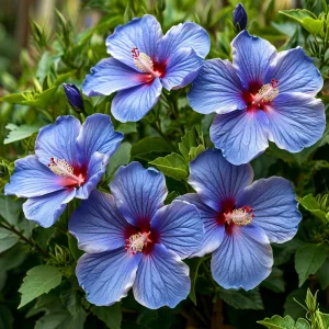 Гибискус садовый Блуминг Квин купить по цене от 259р. в интернет-магазине «Посадика» с доставкой почтой в в Туапсее и по всей России – [изображение №1].