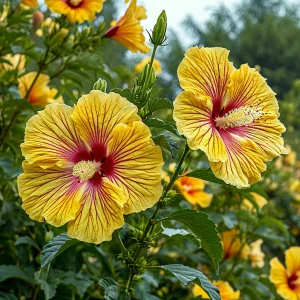 Гибискус Свит Соната купить по цене от 249р. в интернет-магазине «Посадика» с доставкой почтой в в Туапсее и по всей России – [изображение №1].