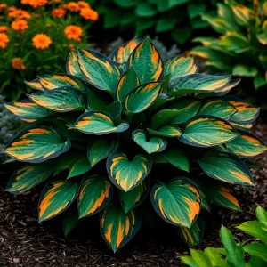 Хоста Бархатный Полог купить по цене от 560р. в интернет-магазине «Посадика» с доставкой почтой в в Туапсее и по всей России – [изображение №1].