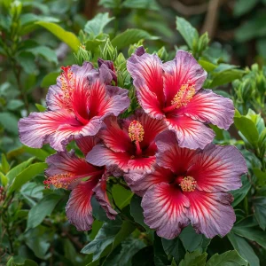 Гибискус Кримсон Флейм купить по цене от 479р. в интернет-магазине «Посадика» с доставкой почтой в в Туапсее и по всей России – [изображение №1].