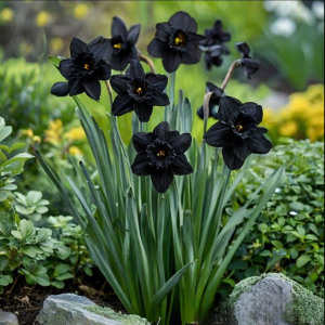 Нарцисс Тень Королевы купить по цене от 500р. в интернет-магазине «Посадика» с доставкой почтой в в Туапсее и по всей России – [изображение №1].